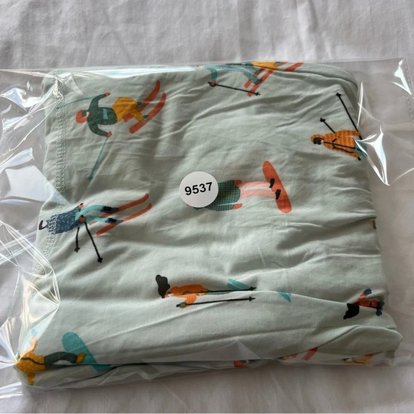 Lates by Kate ski skier print drawstring Pajama joggers Pants 9537 - Picture 10 of 10